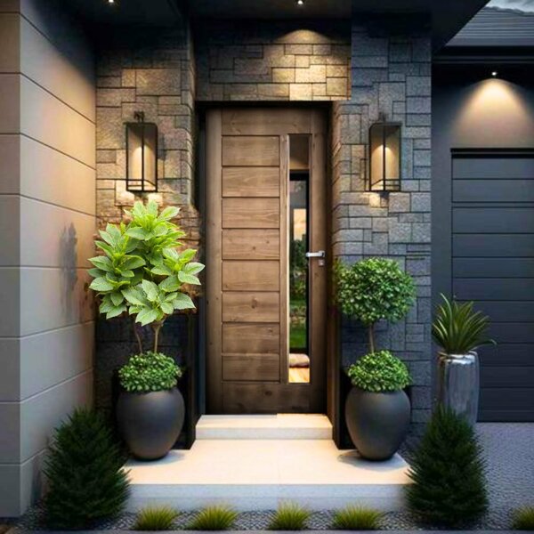 Kit Porta De Madeira 210x82cm Batente 18cm Bbv Eco Uniportas