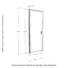 Kit Porta De Madeira 210x82cm Batente 9cm Fechadura Stilo Bel