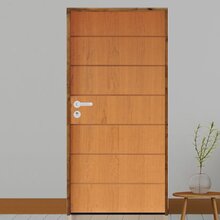 Kit Porta De Madeira 210x82cm Batente 9cm Fechadura Stilo Bel