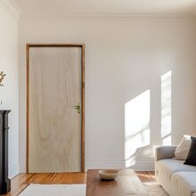 Kit Porta De Madeira 210x90cm Batente 11cm Fechadura Golf Rod