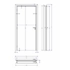Kit Porta De Madeira 210x90cm Batente Ultra 13cm Arezzo Premi