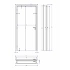 Kit Porta De Madeira 210x90cm Batente Ultra 15cm Arezzo Premi