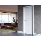 Kit Porta De Madeira 210x90cm Batente Ultra 15cm Lugano Premi