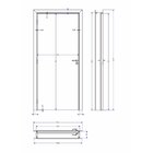 Kit Porta De Madeira 210x90cm Batente Ultra 15cm Rocca Premiu