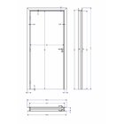 Kit Porta De Madeira 210x90cm Batente Ultra 9cm Arezzo Premiu
