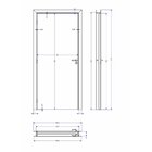 Kit Porta De Madeira 210x90cm Batente Ultra 9cm Lisa Premium