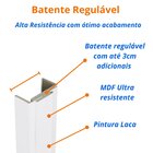 Kit Porta De Madeira 210x90cm Lisa Laqueada Direita Moldufama