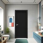 Kit Porta De Madeira 210x90cm Lisa Laqueada Moldufama Abertur