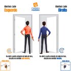 Kit Porta De Madeira 210x90cm Lisa Primer Esquerda Moldufama