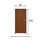 Kit Porta De Madeira 210x92cm Batente 11cm Fechadura Golf Rod