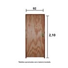 Kit Porta De Madeira 210x92cm Batente 11cm Fechadura Golf Rod