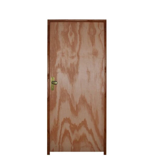 Kit Porta De Madeira 210x92cm Batente 11cm Fechadura Golf Rod