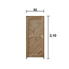Kit Porta De Madeira 210x92cm Batente 11cm Fechadura Stilo Ro