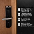 Kit Porta De Madeira 210x92cm Batente 14cm Fechadura Digital