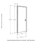 Kit Porta De Madeira 210x92cm Batente 14cm Fechadura Digital