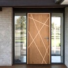 Kit Porta De Madeira 210x92cm Batente 14cm Fechadura Digital