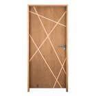 Kit Porta De Madeira 210x92cm Batente 14cm Fechadura Digital