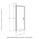 Kit Porta De Madeira 210x92cm Batente 14cm Fechadura Digital