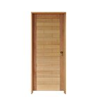 Kit Porta De Madeira 210x92cm Batente 14cm Fechadura Externa