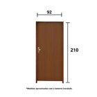 Kit Porta De Madeira 210x92cm Batente 14cm Fechadura Golf Rod