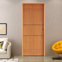 Kit Porta De Madeira 210x92cm Batente 14cm Fechadura Rolete B