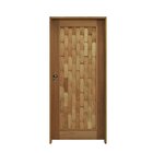 Kit Porta De Madeira 210x92cm Batente 14cm Fechadura Rolete R
