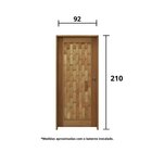 Kit Porta De Madeira 210x92cm Batente 14cm Fechadura Rolete R