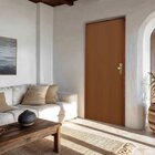 Kit Porta De Madeira 210x92cm Batente 9cm Fechadura Golf Roda