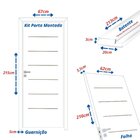 Kit Porta De Madeira 215x67cm Batente 20cm Com Guarnição Cris