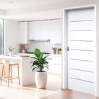 Kit Porta De Madeira 215x76cm Batente 25cm Com Guarnição Cris