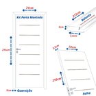 Kit Porta De Madeira 215x77cm Batente 7,5cm Com Guarnição Cri