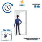 Kit Porta De Madeira 215x77cm Batente 9,5cm Cristal Primer Co