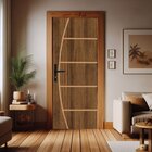 Kit Porta De Madeira 215x85cm Batente De Aço 12cm Duraplac Ab