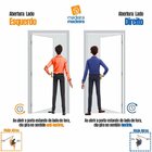 Kit Porta De Madeira 215x85cm Batente De Aço 6,5cm Duraplac M