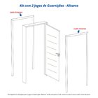 Kit Porta De Madeira 215x96cm Batente 15cm Com Guarnição Cris