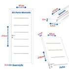 Kit Porta De Madeira 215x96cm Batente 9,5cm Com Guarnição Cri