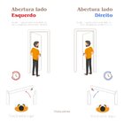 Kit Porta De Madeira 2 Vitrôs 213cmx146cmx12cm Pe28 Esel Aber