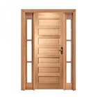 Kit Porta De Madeira 2 Vitrôs Esquerda 213cmx146cmx12cm Pe28