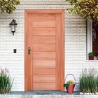 Kit Porta De Madeira 84,5cmx213cmx12cm Pe30 Esel Abertura Esq