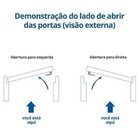 Kit Porta De Madeira 84,5cmx213cmx12cm Pe30 Esel Abertura Esq