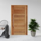 Kit Porta De Madeira  210x110cm Batente 14cm Fechadura 803 Ro