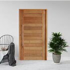 Kit Porta De Madeira  210x140cm Batente 14cm Fechadura 803 Ro