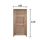 Kit Porta De Madeira Bbb 210x102cm Batente 11cm Fechadura Rol