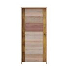 Kit Porta De Madeira Bbb 210x72cm Batente 11cm Fechadura Golf