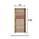 Kit Porta De Madeira Bbb 210x72cm Batente 11cm Fechadura Golf