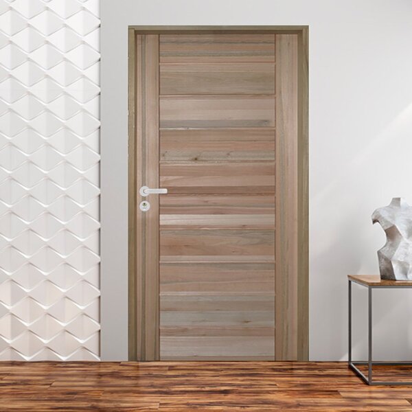 Kit Porta De Madeira Bbb 210x72cm Batente 11cm Fechadura Stil