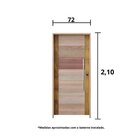 Kit Porta De Madeira Bbb 210x72cm Batente 14cm Fechadura Role