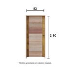 Kit Porta De Madeira Bbb 210x82cm Batente 11cm Fechadura Golf