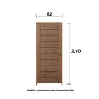Kit Porta De Madeira Bbb 210x82cm Batente 11cm Fechadura Stil