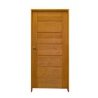 Kit Porta De Madeira Bbb 210x82cm Batente 14cm Fechadura Golf